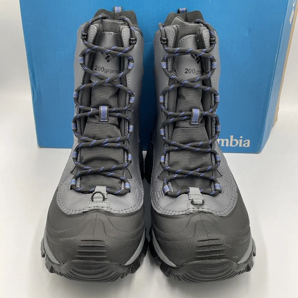COLUMBIA BUGABOOT III Waterproof Winter Boots Grey 200G Insulation‎ Mens Sz 8.5